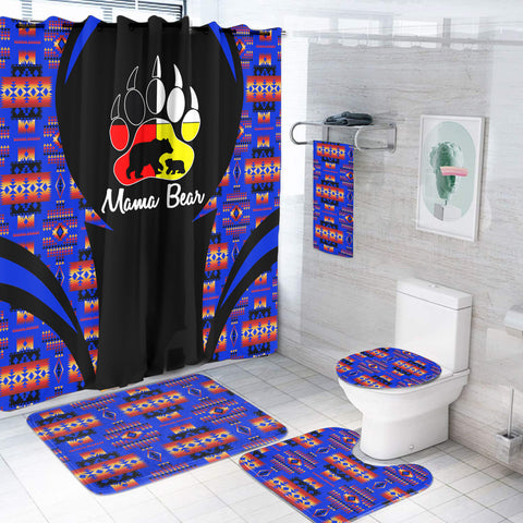 Powwow StoreBS000341 Pattern Native American Bathroom Set