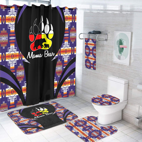 Powwow StoreBS000344 Pattern Native American Bathroom Set