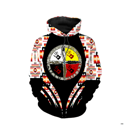 Powwow StoreHD0012219 Pattern Native Pride 3D Hoodie