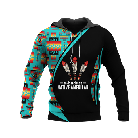 Powwow StoreHD0011860 Pattern Native Pride 3D Hoodie