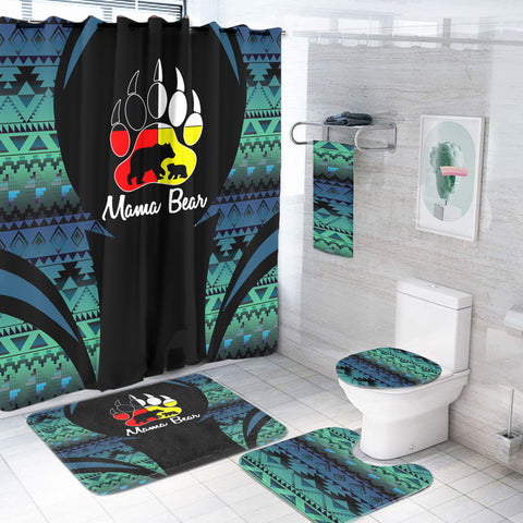 Powwow StoreBS000352 Pattern Native American Bathroom Set
