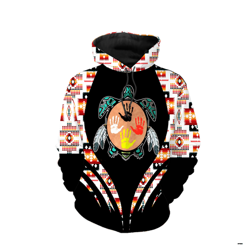 Powwow StoreHD0012220 Pattern Native Pride 3D Hoodie