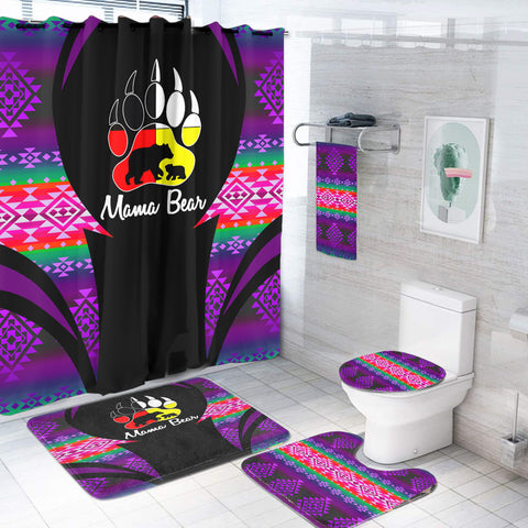 Powwow StoreBS000358 Pattern Native American Bathroom Set