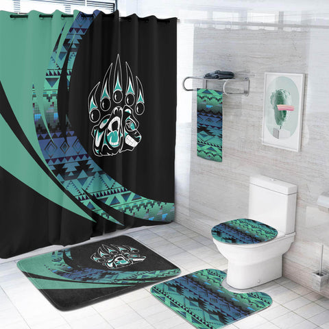 Powwow StoreBS000363 Pattern Native American Bathroom Set