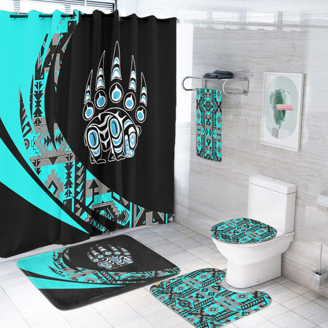 Powwow StoreBS000365 Pattern Native American Bathroom Set