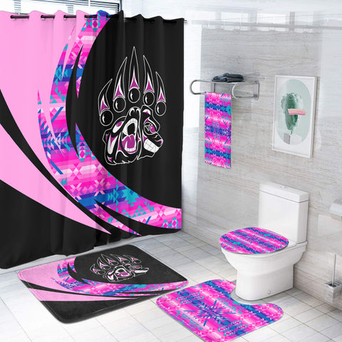 Powwow StoreBS000367 Pattern Native American Bathroom Set