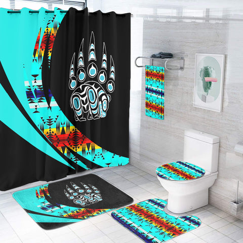 Powwow StoreBS000369 Pattern Native American Bathroom Set