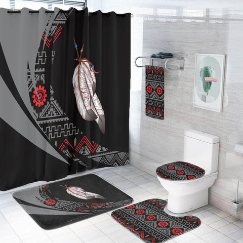 Powwow StoreBS000376 Pattern Native American Bathroom Set