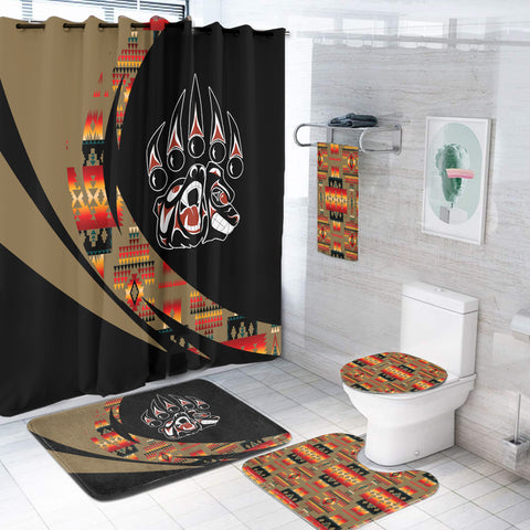 Powwow StoreBS000383 Pattern Native American Bathroom Set