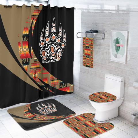 Powwow StoreBS000384 Pattern Native American Bathroom Set