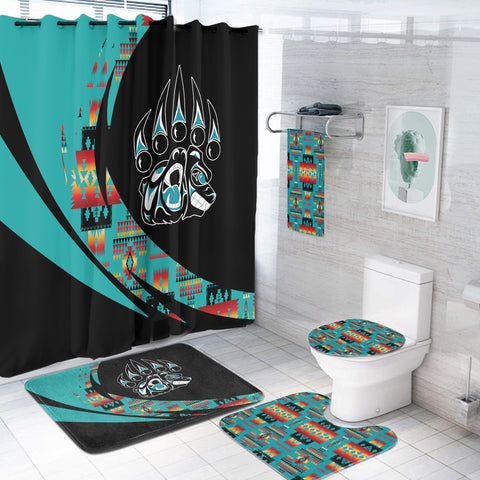 Powwow StoreBS000386 Pattern Native American Bathroom Set