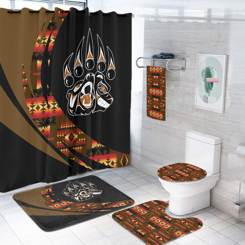 Powwow StoreBS000388 Pattern Native American Bathroom Set