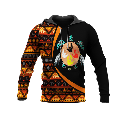 Powwow StoreHD0012245 Pattern Native Pride 3D Hoodie