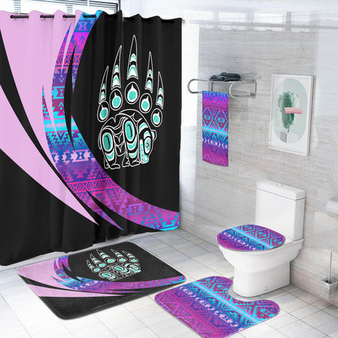 Powwow StoreBS000396 Pattern Native American Bathroom Set