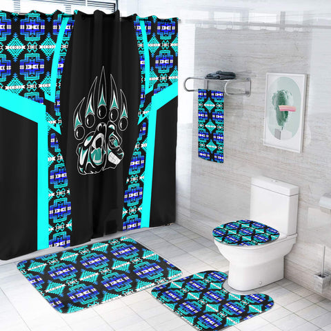 Powwow StoreBS000405 Pattern Native American Bathroom Set