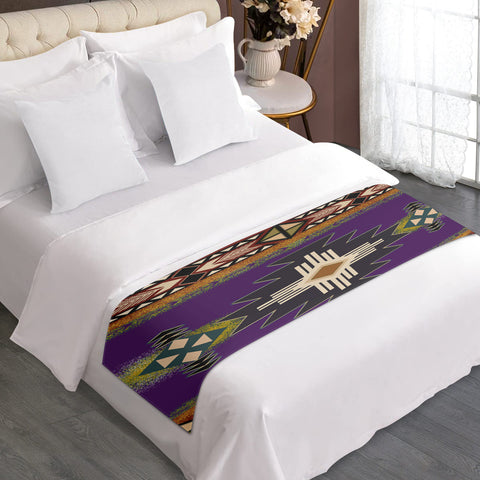 Powwow StoreGBNAT000104 Pattern Native American Bed Runner