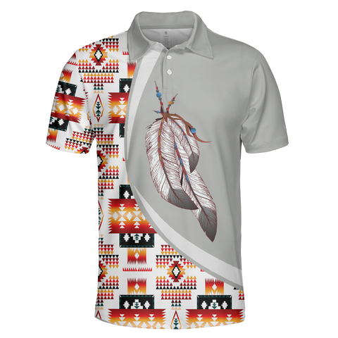 Powwow StorePOLO0013 Native American  Polo TShirt 3D