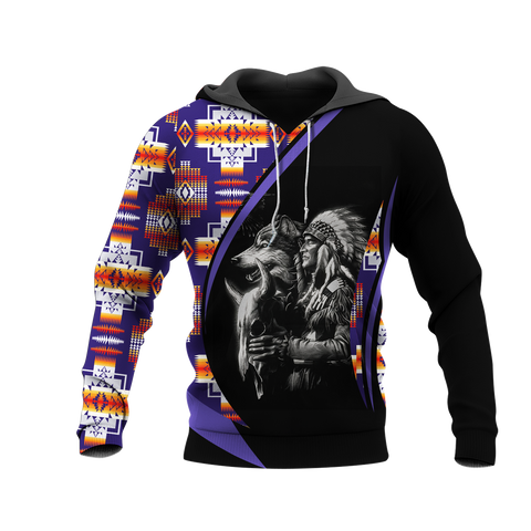 Powwow StoreHD0011871 Pattern Native Pride 3D Hoodie