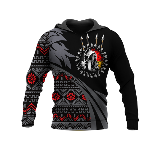 Powwow StoreHD0012324 Pattern Native Pride 3D Hoodie