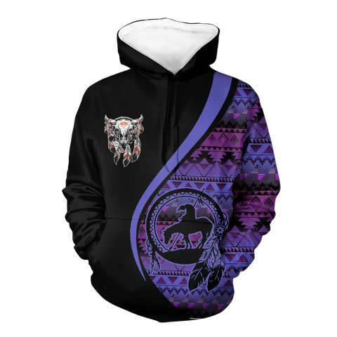 Powwow StoreHD0012297 Pattern Native Pride 3D Hoodie