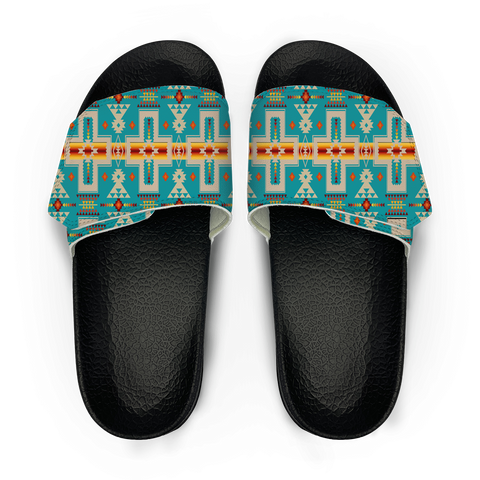 Powwow StoreGBNAT0006205  Pattern Native American Magic Sticker Slippers