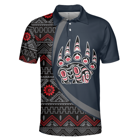 Powwow StorePOLO0010 Native American  Polo TShirt 3D