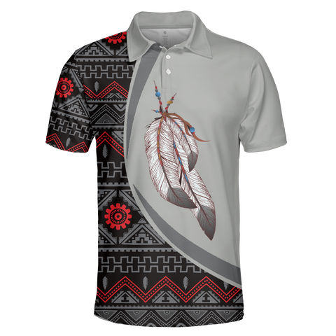 Powwow StorePOLO0012 Native American  Polo TShirt 3D
