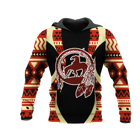 Powwow StoreHD0012200 Pattern Native Pride 3D Hoodie