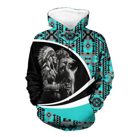Powwow StoreHD0011340 Pattern Native Pride 3D Hoodie
