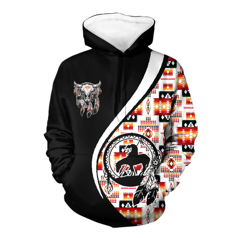 Powwow StoreHD0012298 Pattern Native Pride 3D Hoodie