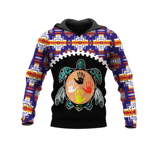 Powwow StoreHD0012275 Pattern Native Pride 3D Hoodie
