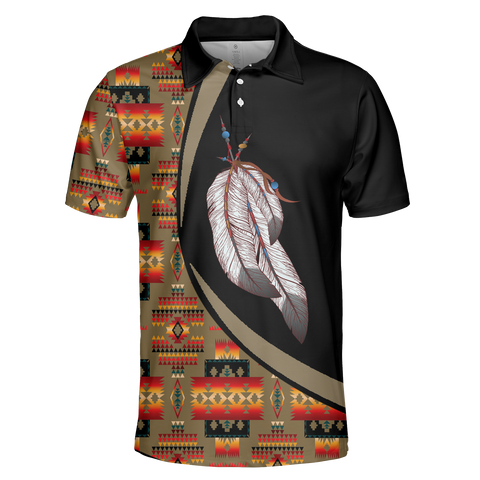 Powwow StorePOLO0007 Native American  Polo TShirt 3D