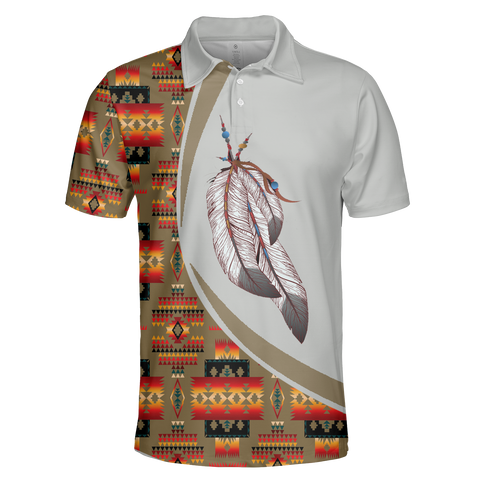 Powwow StorePOLO0006 Native American  Polo TShirt 3D