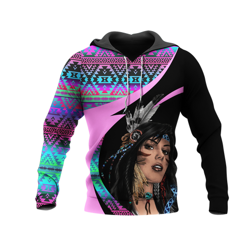Powwow StoreHD0011320 Pattern Native Pride 3D Hoodie