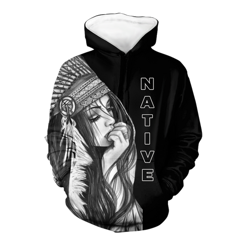Powwow StoreHD0012264 Pattern Native Pride 3D Hoodie