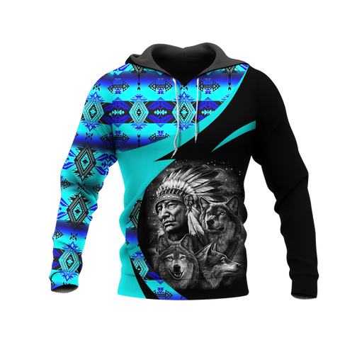 Powwow StoreHD0011327 Pattern Native Pride 3D Hoodie
