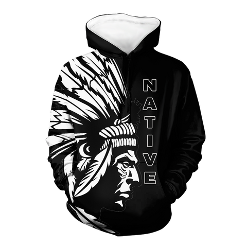 Powwow StoreHD0012265 Pattern Native Pride 3D Hoodie