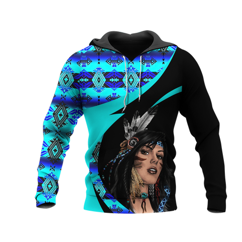 Powwow StoreHD0011328 Pattern Native Pride 3D Hoodie