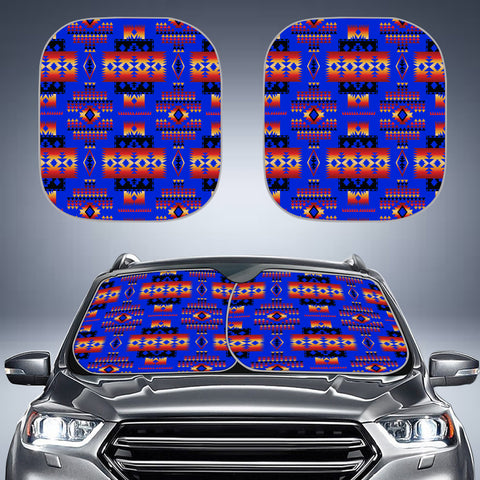 Powwow StoreGBNAT0004606 United Tribes Design Native American Auto Sun Shades 2pcs