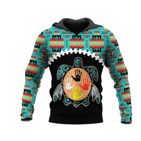 Powwow StoreHD0012276 Pattern Native Pride 3D Hoodie