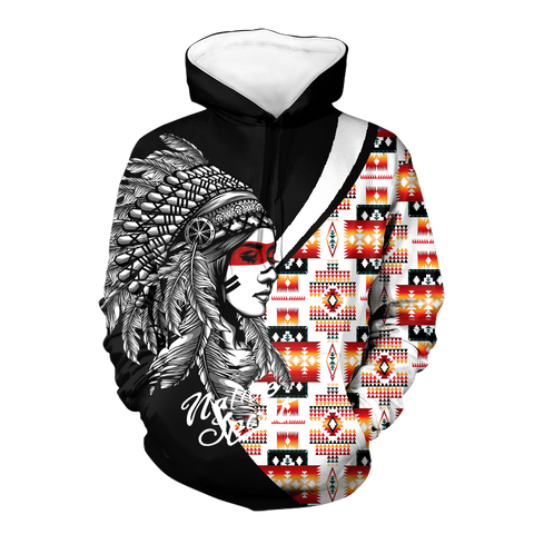 Powwow StoreHD0012299 Pattern Native Pride 3D Hoodie