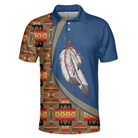 Powwow StorePOLO0004 Native American  Polo TShirt 3D
