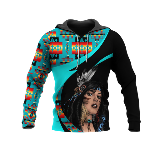 Powwow StoreHD0011332 Pattern Native Pride 3D Hoodie