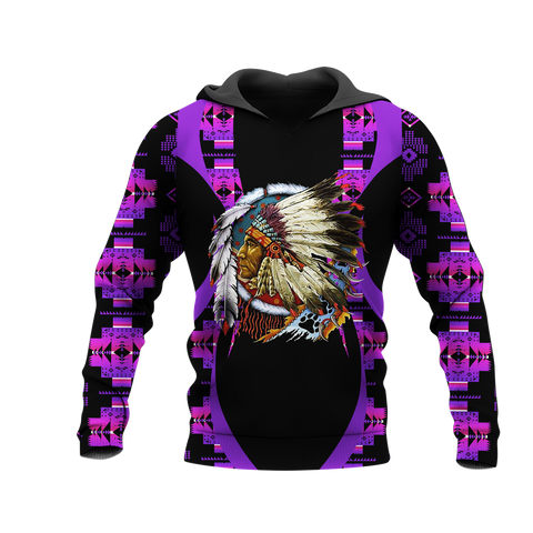 Powwow StoreHD0012213 Pattern Native Pride 3D Hoodie