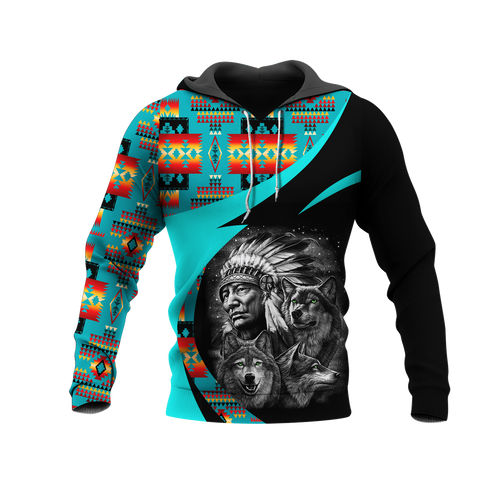 Powwow StoreHD0011334 Pattern Native Pride 3D Hoodie