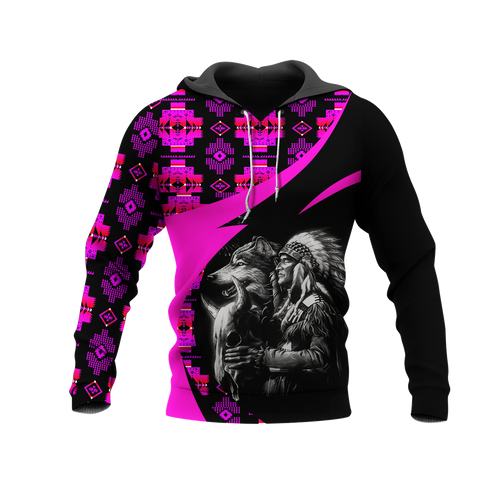 Powwow StoreHD0011365 Pattern Native Pride 3D Hoodie