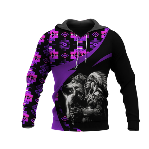 Powwow StoreHD0011368 Pattern Native Pride 3D Hoodie