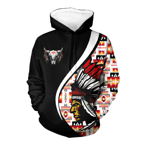 Powwow StoreHD0012302 Pattern Native Pride 3D Hoodie
