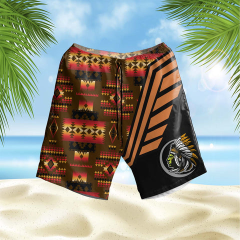 Powwow StoreGBHS00066 Pattern Native Hawaiian Shorts