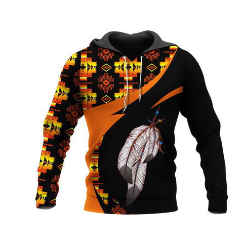 Powwow StoreHD0011376 Pattern Native Pride 3D Hoodie